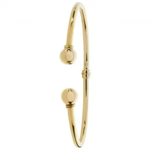 9ct Yellow Gold Ladies Torc Bangle with Hinged Design BN388