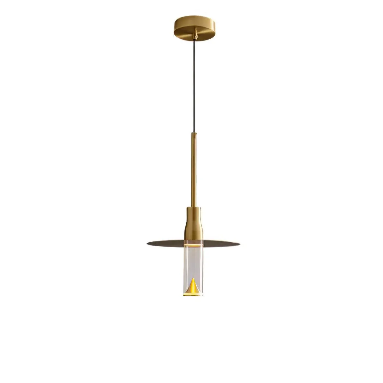 Acrylic Hat Plate Pendant Light