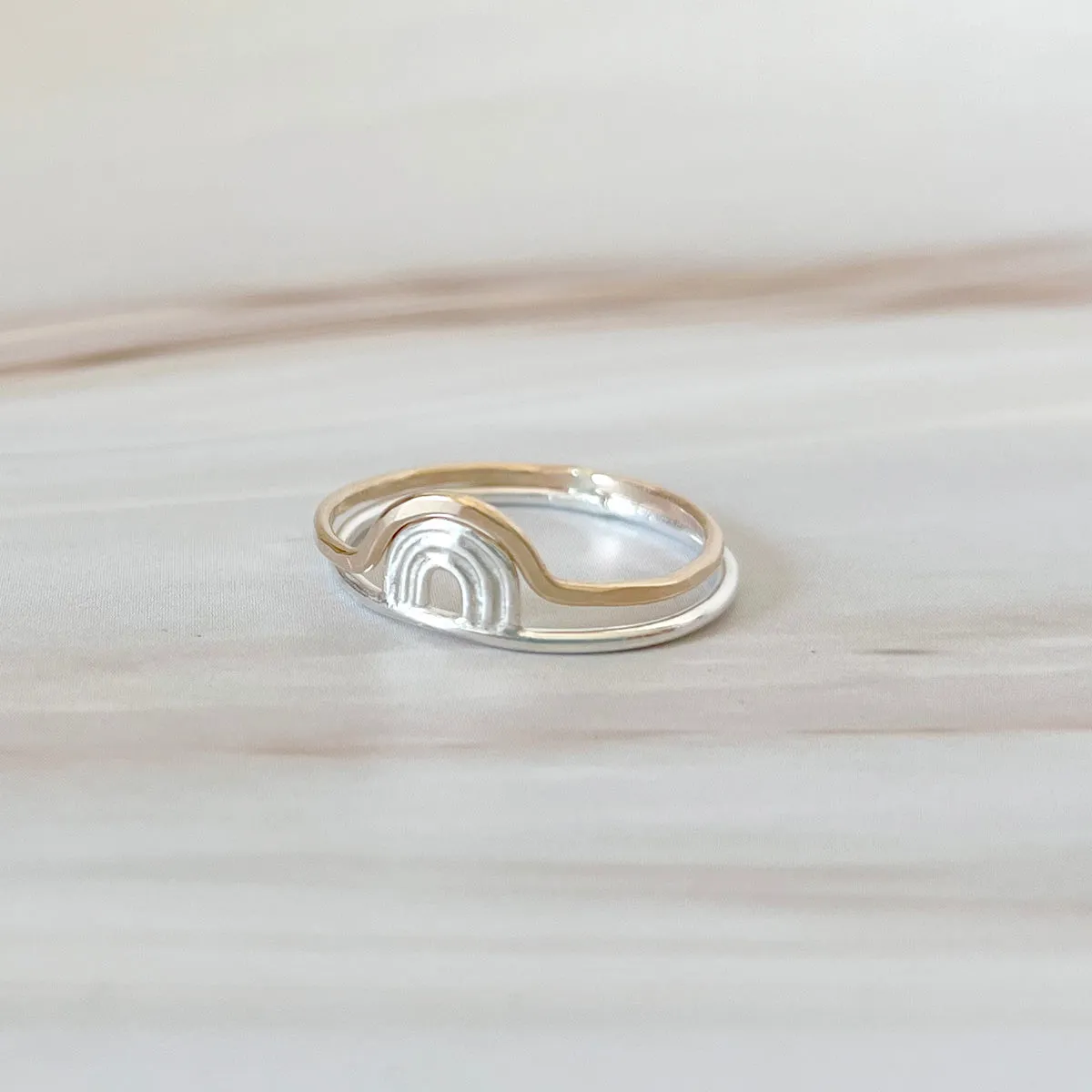 Arc Stacking Ring Gold Filled by Alex Ren