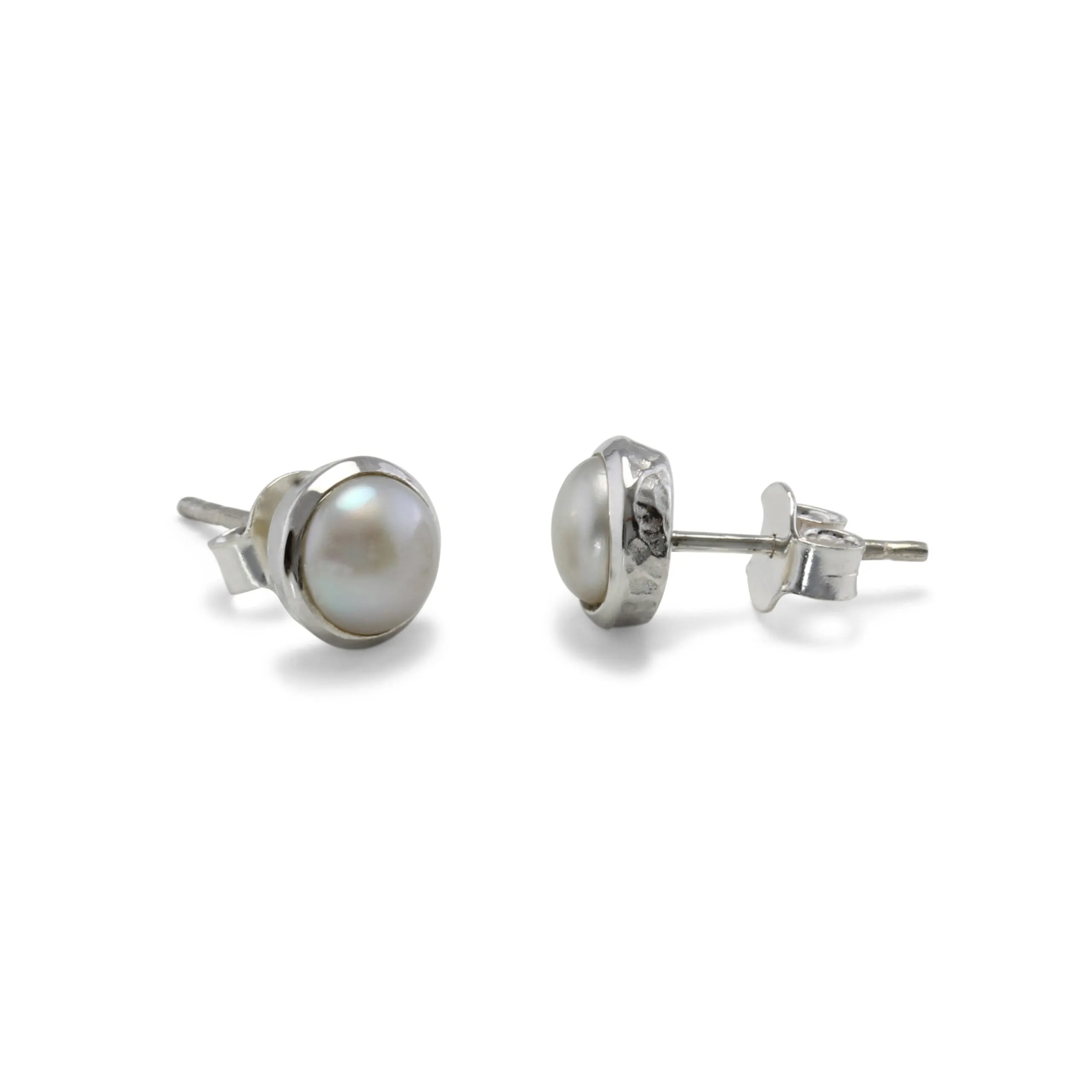 Banyan Pearl and Silver Studs