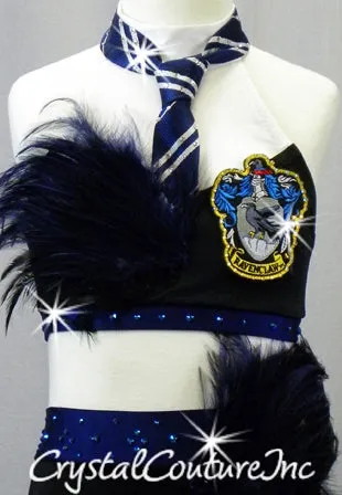 Black and Blue Harry Potter Ravenclaw Halter Top & Trunk - Swarovski Rhinestones