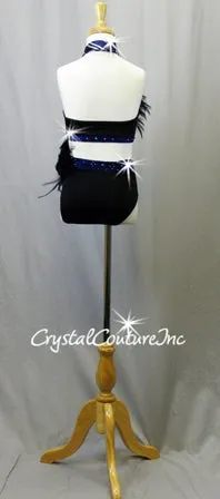 Black and Blue Harry Potter Ravenclaw Halter Top & Trunk - Swarovski Rhinestones