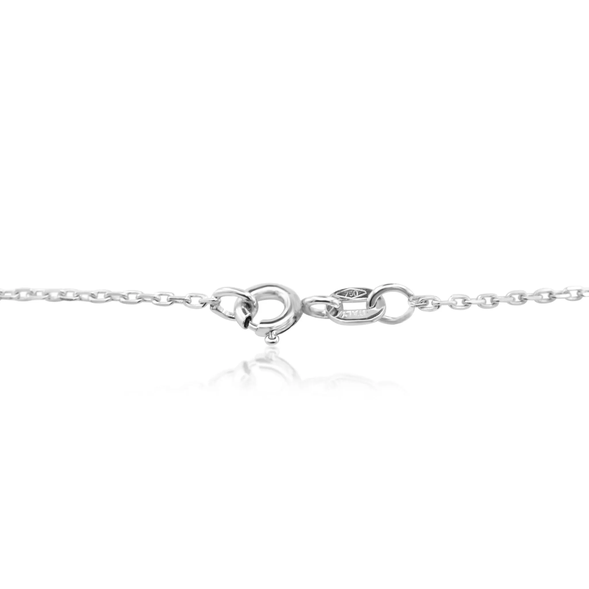 Brilliant Cut Diamond Pendant On A 16" Necklace - 18ct White Gold