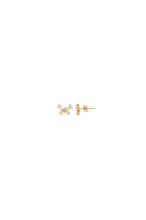 Butterfly Crystal Marquis Stud Earrings