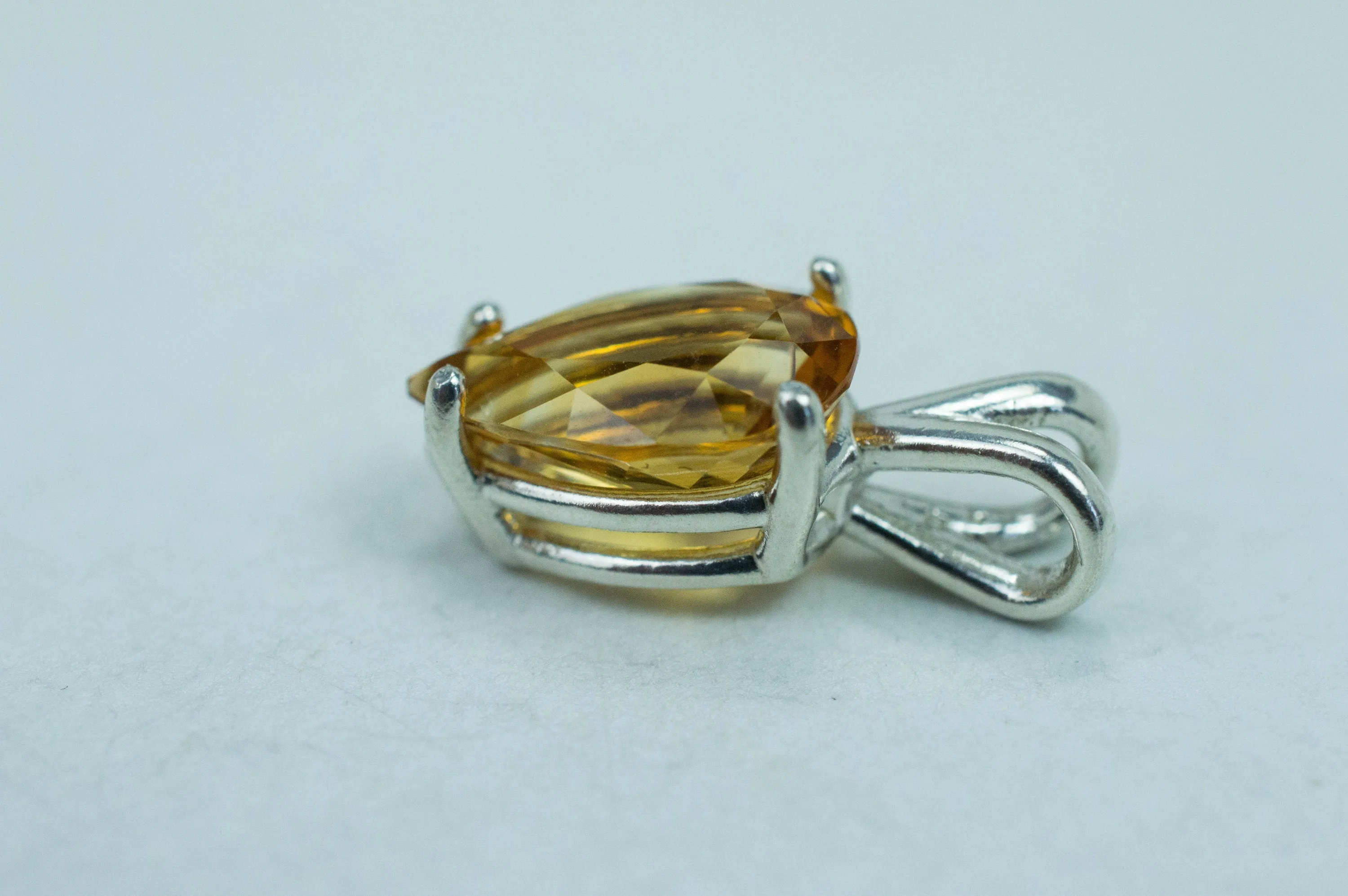 Citrine Pendant; Genuine Untreated Uruguay Citrine; 2.735cts