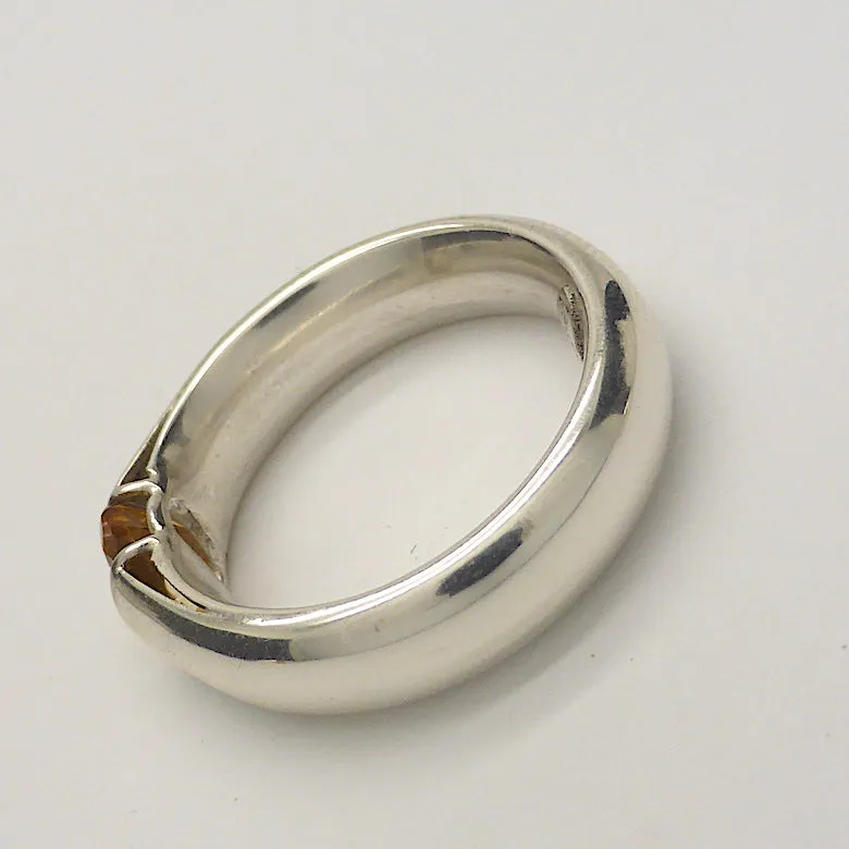 Citrine Ring Faceted Oblong, 925 Silver, f1