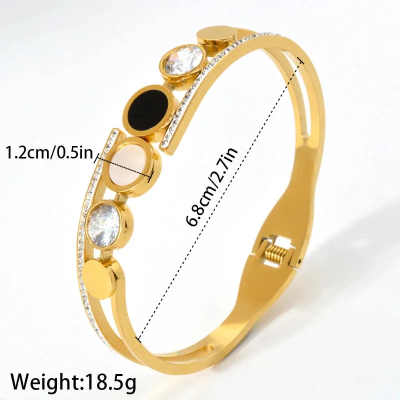 Diana Baby Black Roman Zircon Bracelet - Elegant Wear