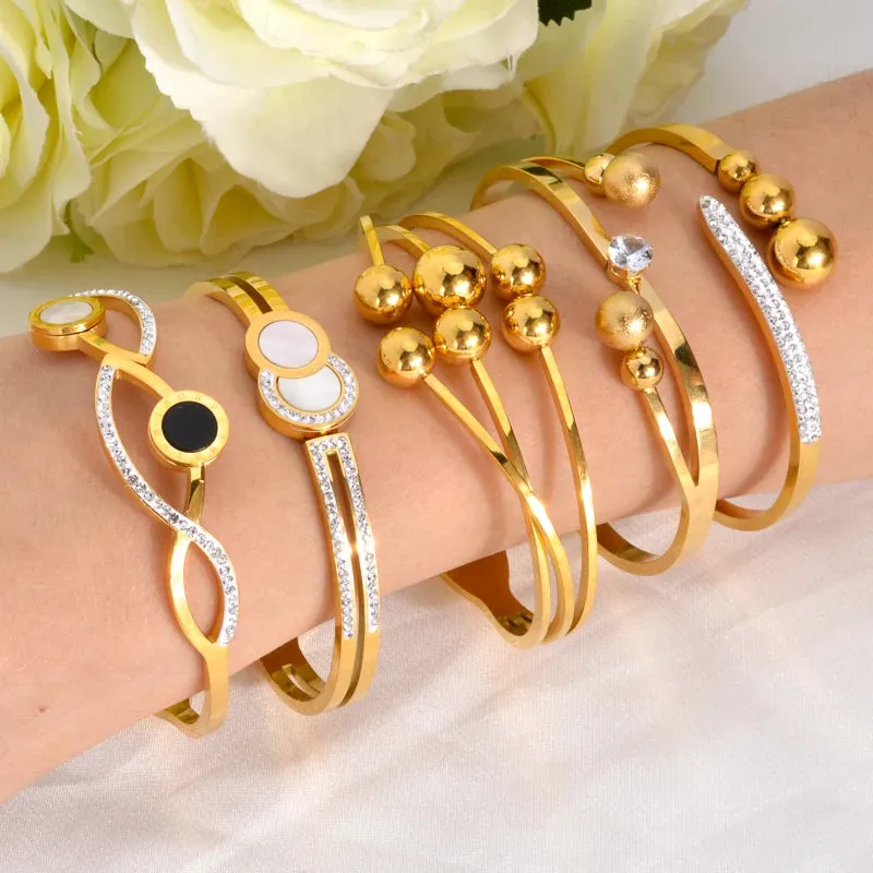 Diana Baby Black Roman Zircon Bracelet - Elegant Wear