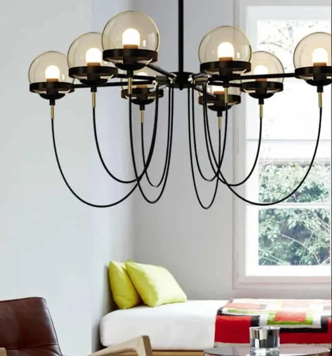Doritas Vintage Globe Glowing Orbs Hanging Lamp