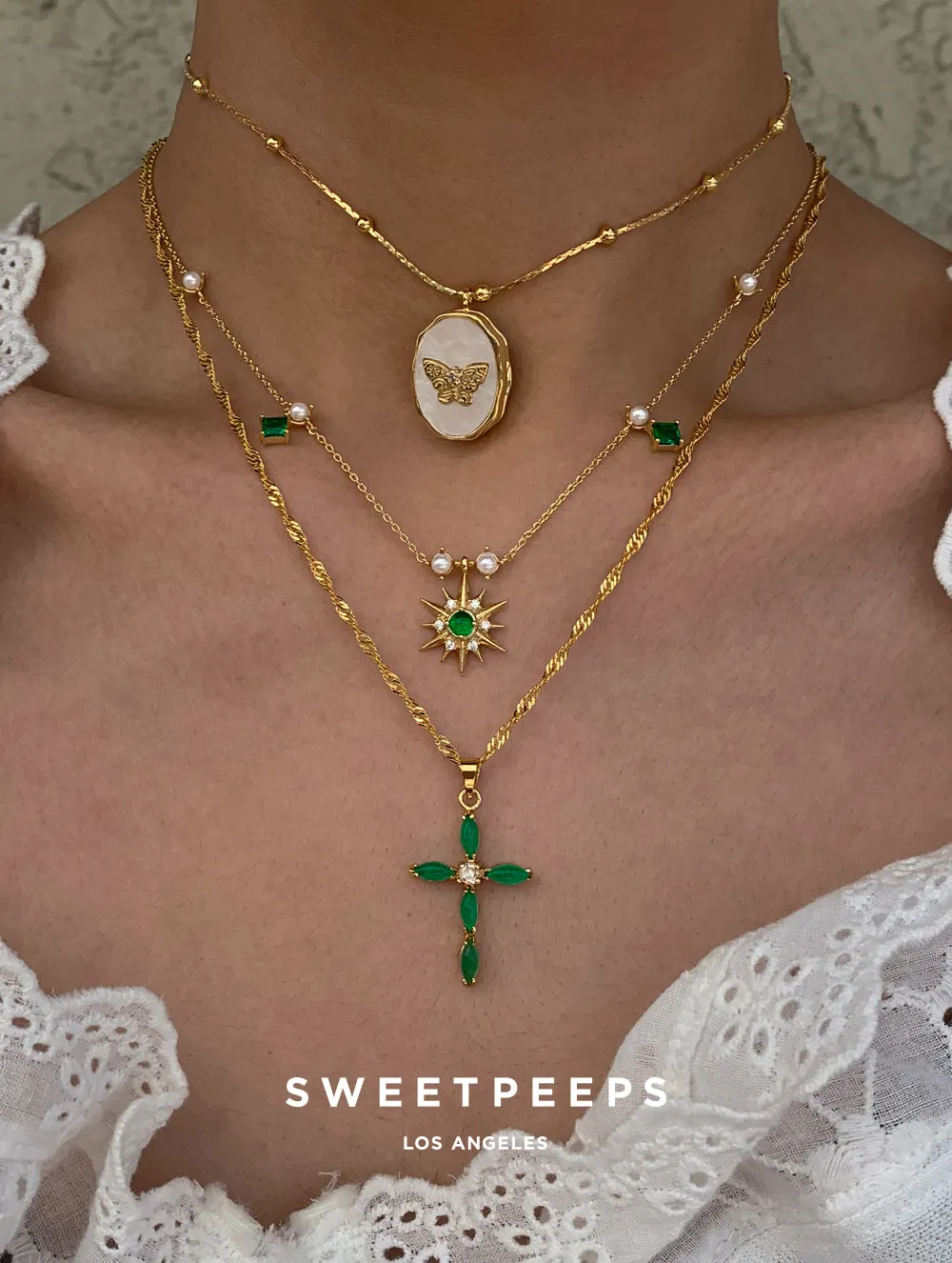 Goddess Emerald Choker