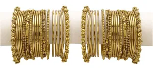 Gold Plated Traditional Fancy Bangles Set for girls & women