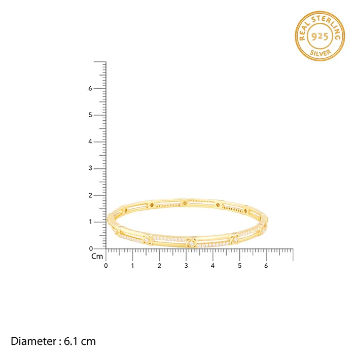 Golden Dual Line Bangle