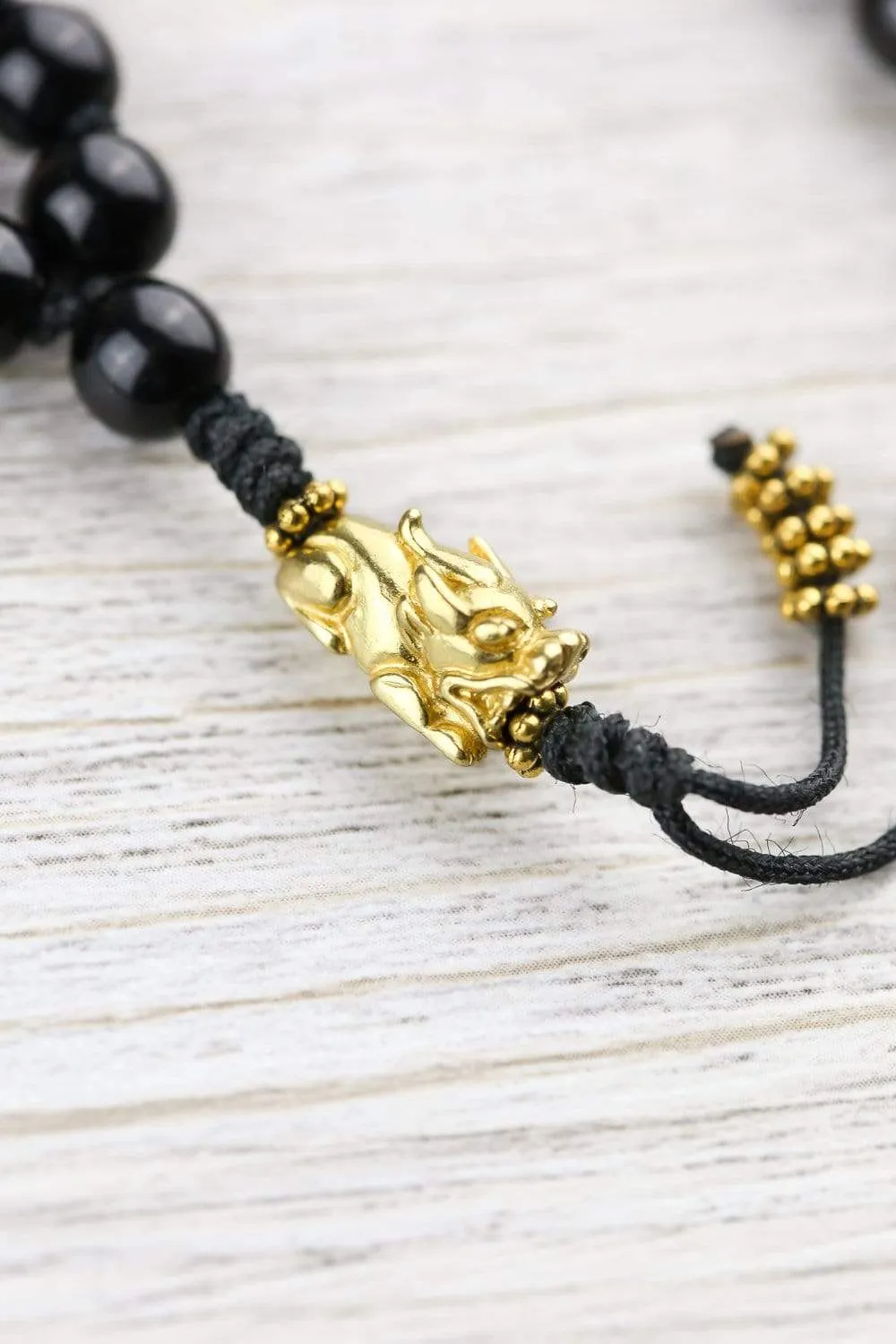Golden Snow Lion Protection Mala