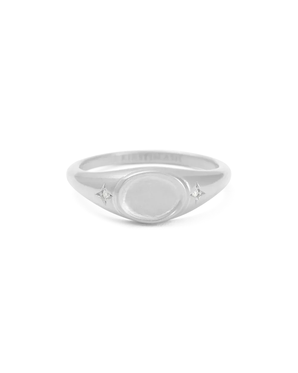 Kirstin Ash Align Signet Ring, Silver