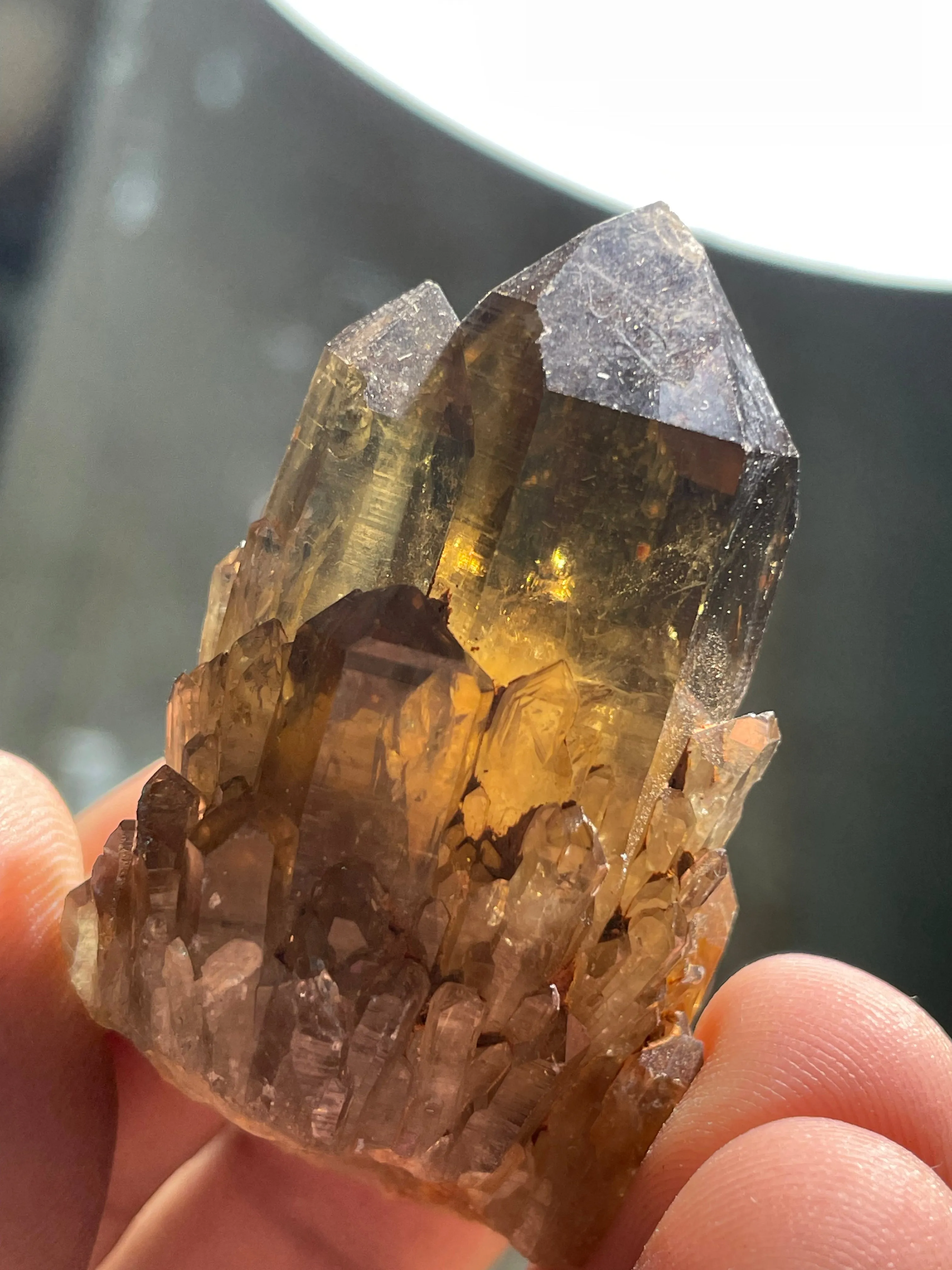 Kundalini Citrine Quartz Wholesale Flat 25 pieces, Congo Citrine, Natural Citrine from Lwena, Katanga, Democratic Republic of Congo.