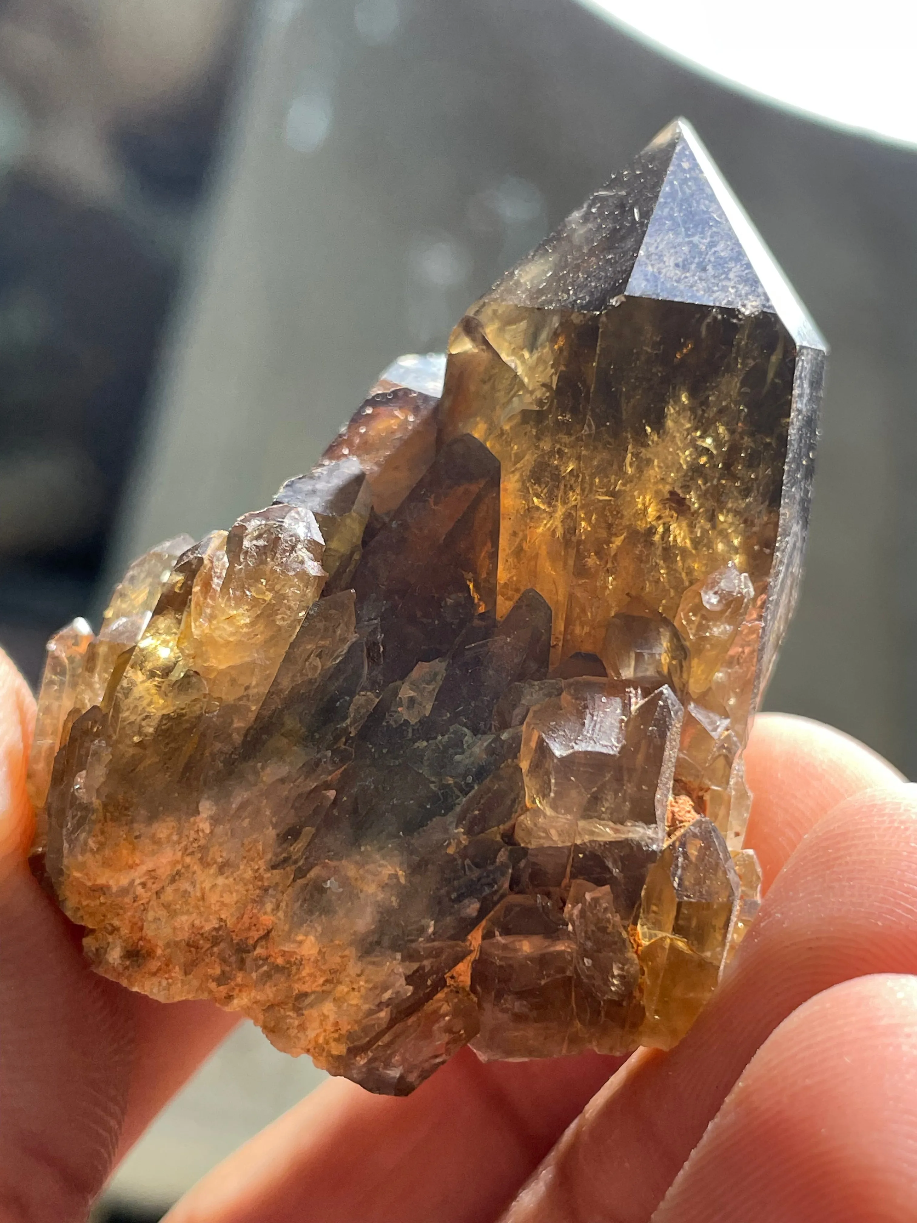 Kundalini Citrine Quartz Wholesale Flat 25 pieces, Congo Citrine, Natural Citrine from Lwena, Katanga, Democratic Republic of Congo.