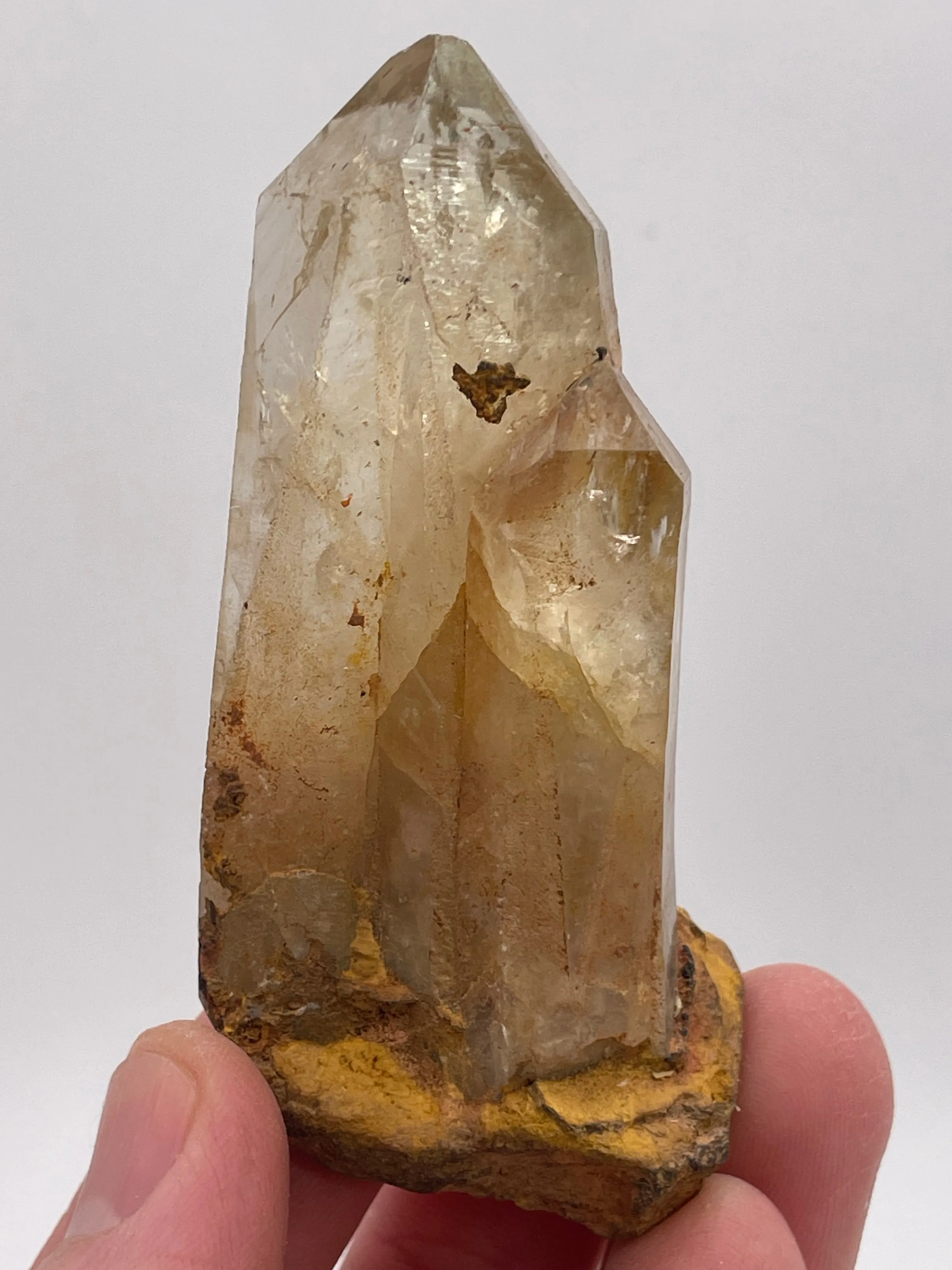 Kundalini citrine Quartz Wholesale Flat, 6 pieces of Natural Citrine, Lwena, Democratic Republic of Congo