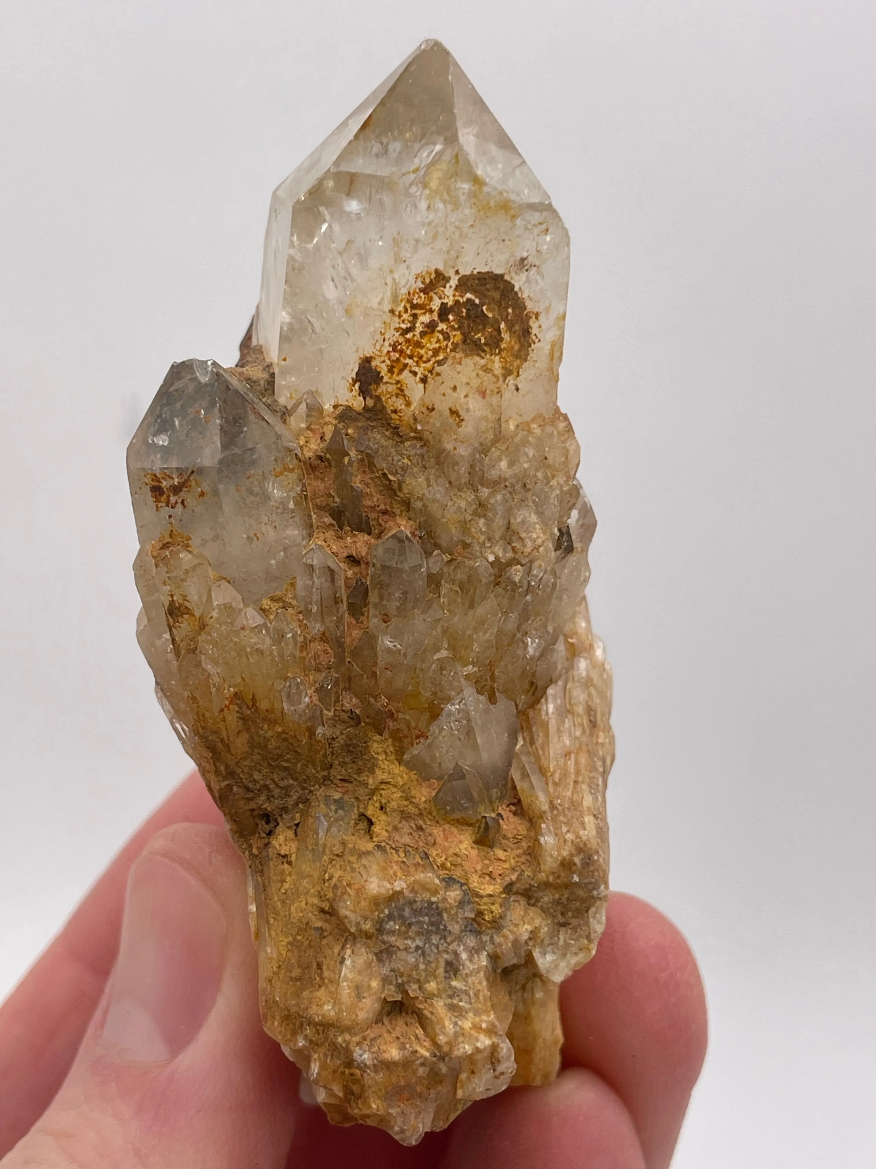 Kundalini citrine Quartz Wholesale Flat, 6 pieces of Natural Citrine, Lwena, Democratic Republic of Congo