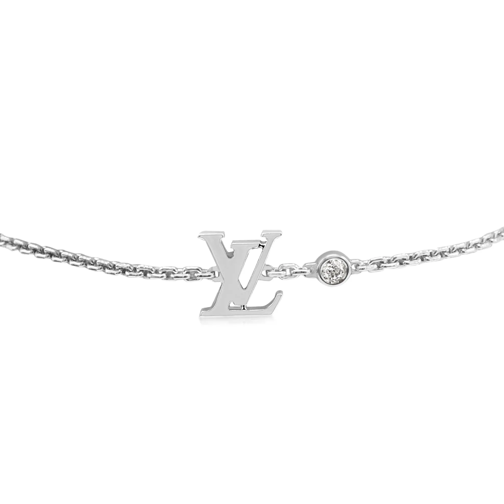 Louis Vuitton Idylle Blossom LV Diamond Bracelet - 18ct White Gold