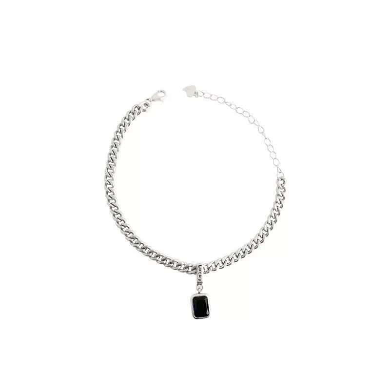 Luxury Blue Zircon Jewelry Set Necklace Bracelet for Women Jewelry