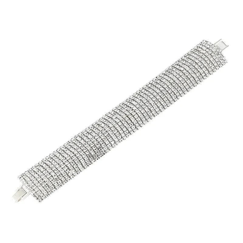 Luxury Full Gemstone Bracelet for Women Wedding Bridal Jewelry
