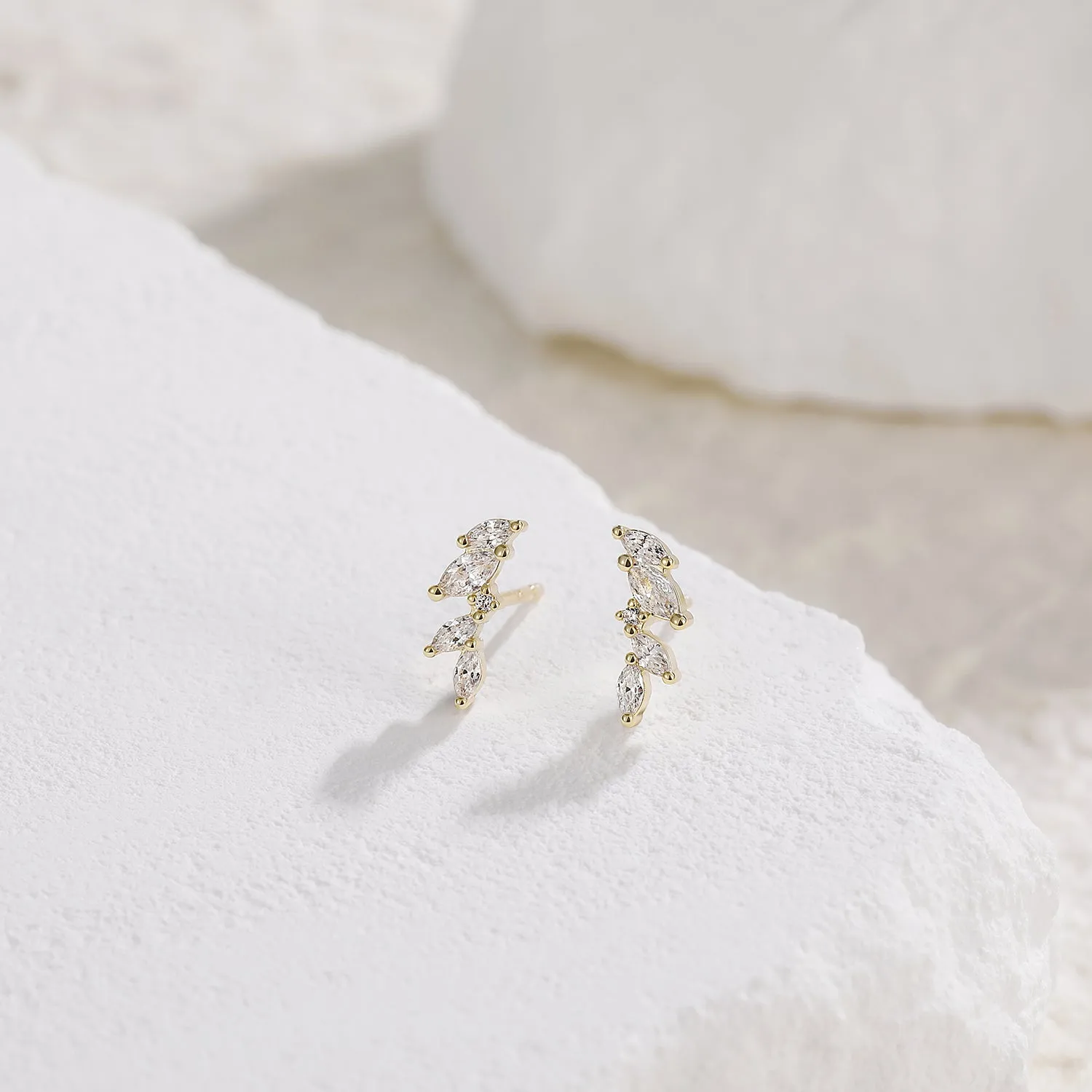 Luxury Gemstone Huggie Earrings