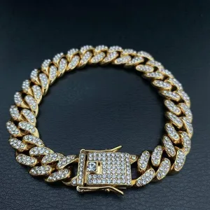Men's High-Quality Zircon Bling Iced Out Bracelet