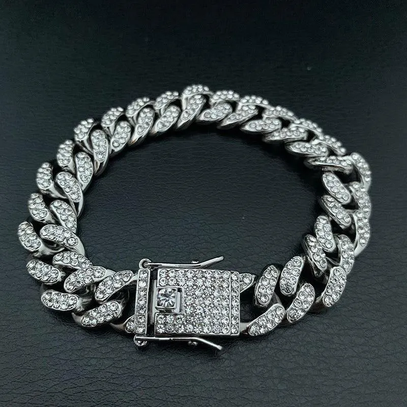 Men's High-Quality Zircon Bling Iced Out Bracelet