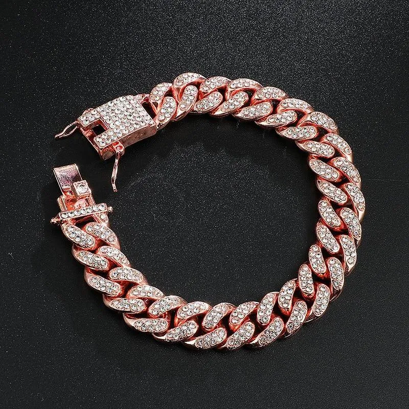 Men's High-Quality Zircon Bling Iced Out Bracelet