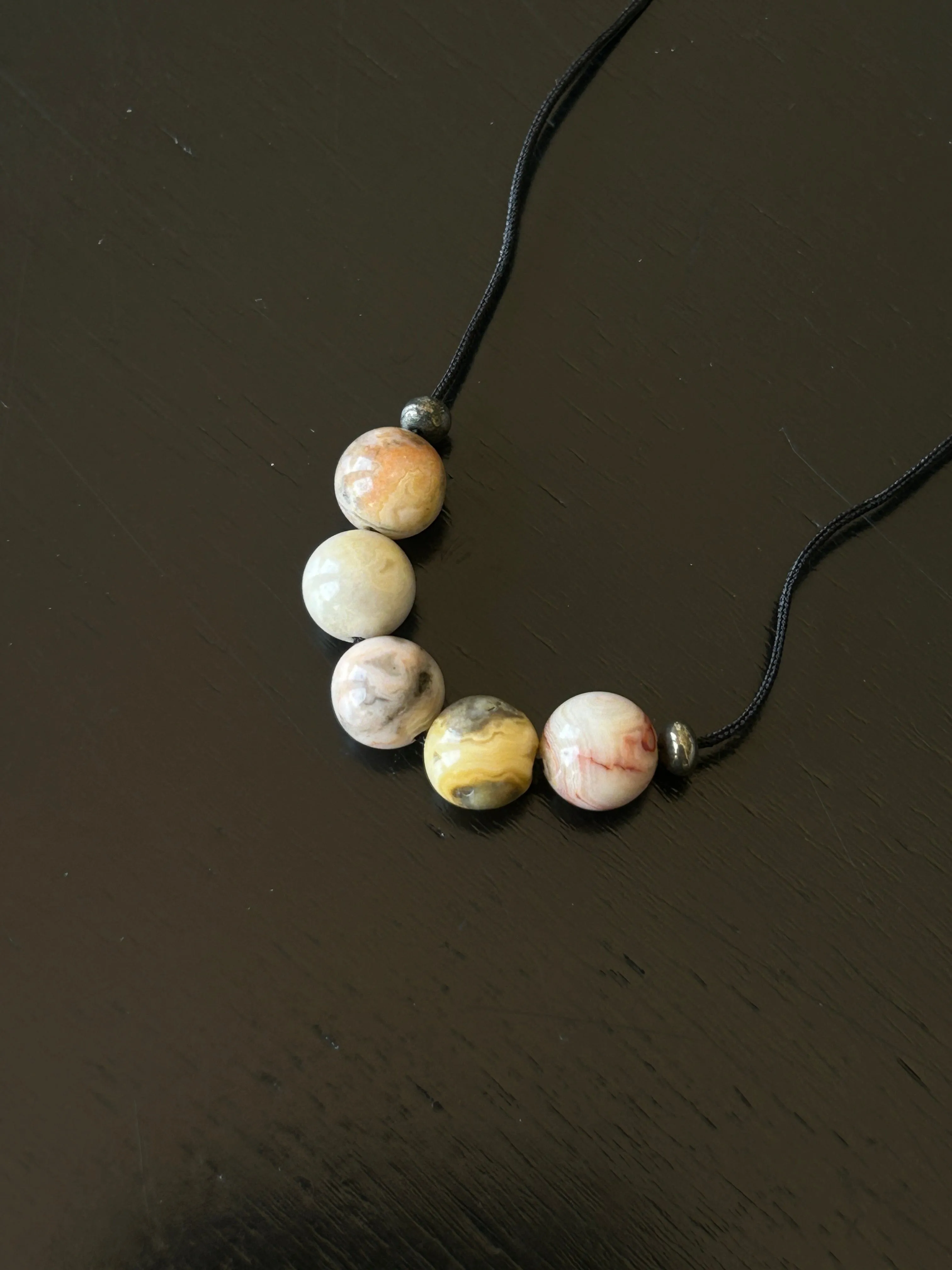 Mini Agate Beaded Necklace