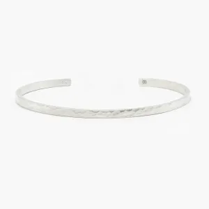 Mini Hammered Silver Bangle