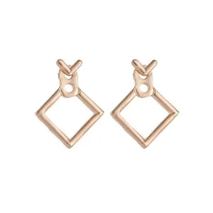 Nickel Earrings Square Stud Earrings for Women