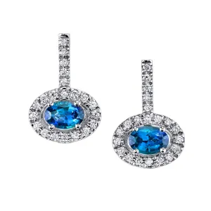 Noble Few - 14K White Gold Natural Alexandrite Earring