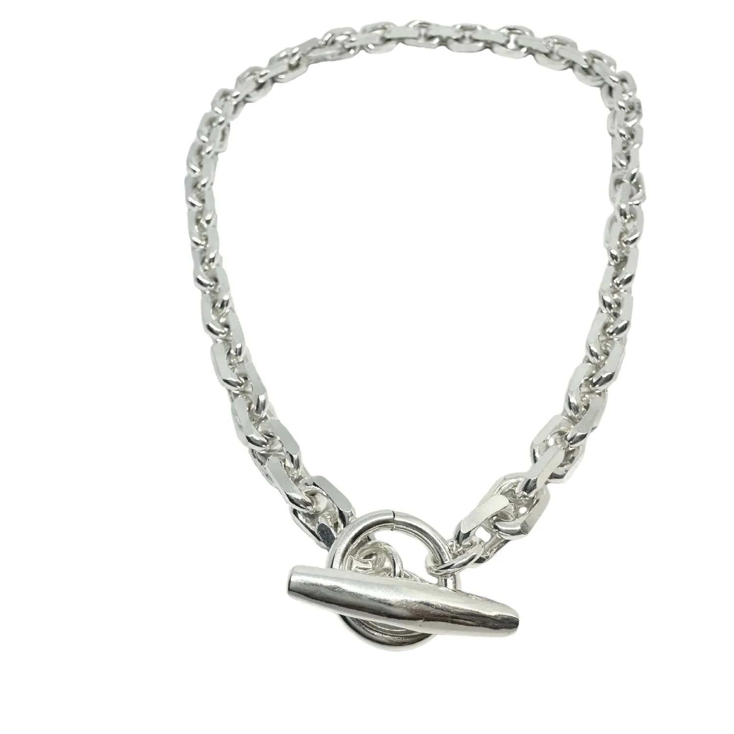 Rectangular Trace Choker Chunky T-bar