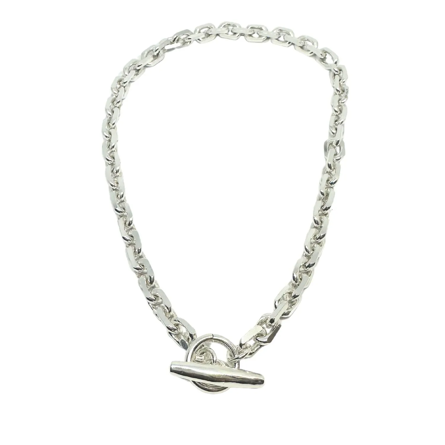 Rectangular Trace Choker Chunky T-bar