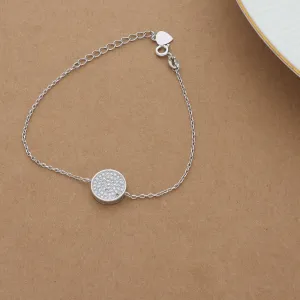 Simple Round Shape Silver Bracelet