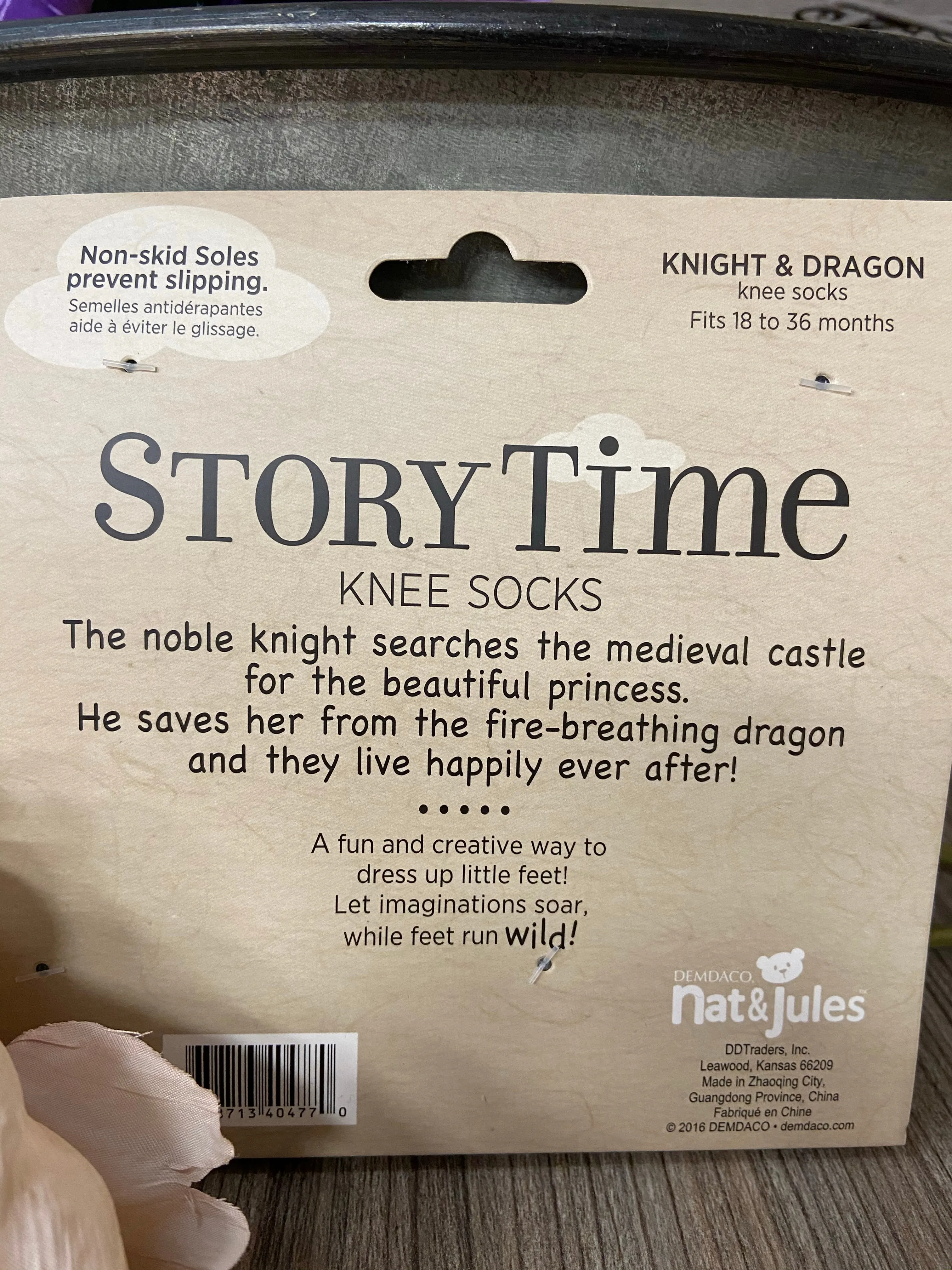 StoryTime knee socks- Knight&Dragon