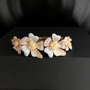 Three Tone Zircon/AD Bracelet