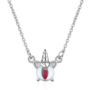 Unicorn Necklace Silver