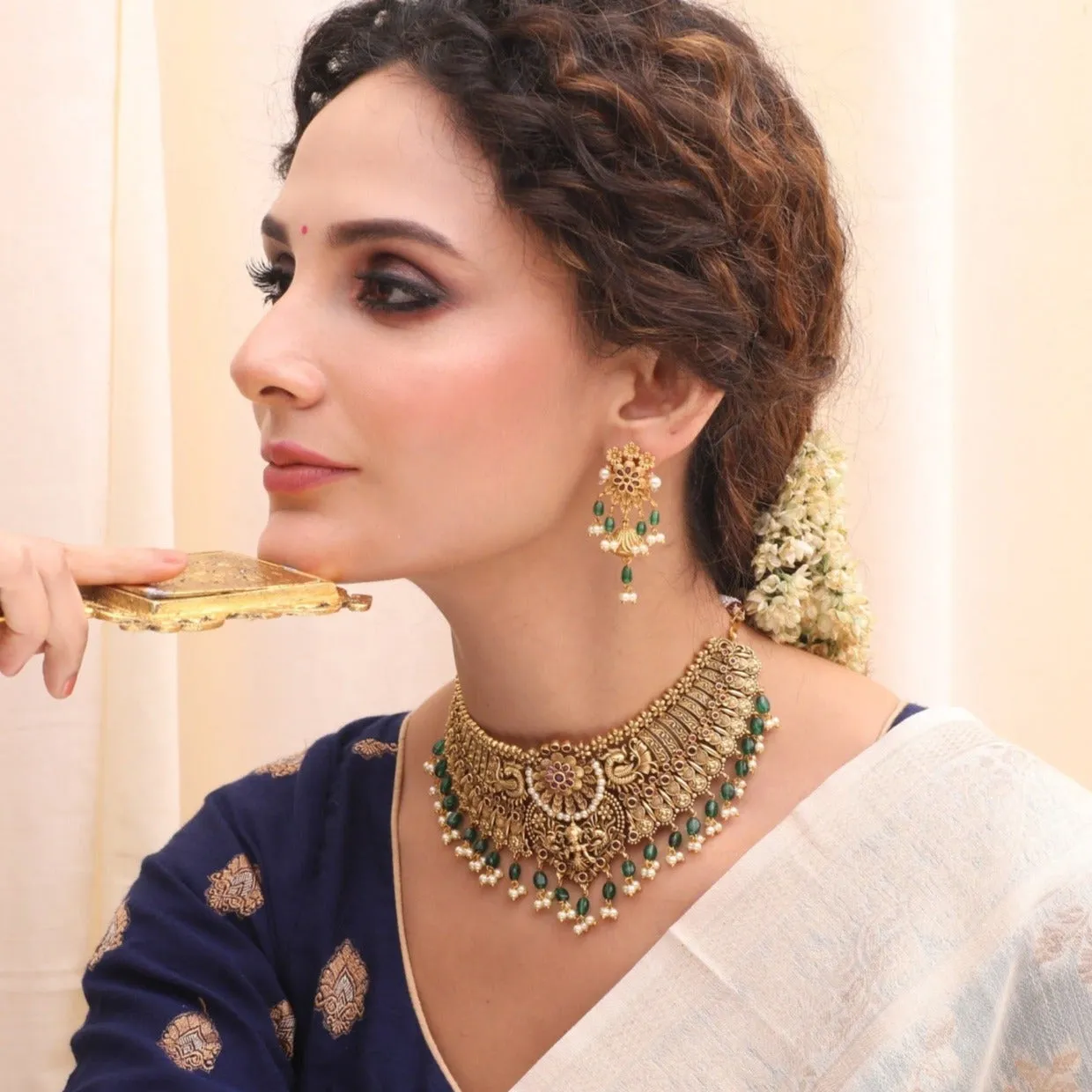 Uthpala Antique Nakshi Choker Set