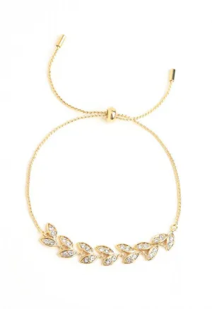 Vine Crystal Zircon and Gold Bracelet, Give Freedom to Exploited Women!