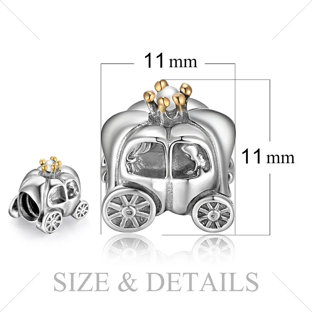 Vintage Car Beads 925 Sterling Silver