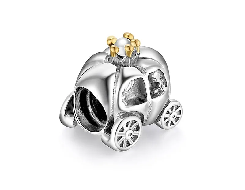 Vintage Car Beads 925 Sterling Silver