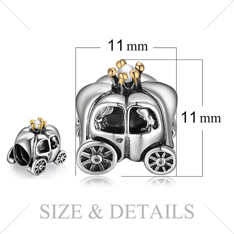 Vintage Car Beads 925 Sterling Silver