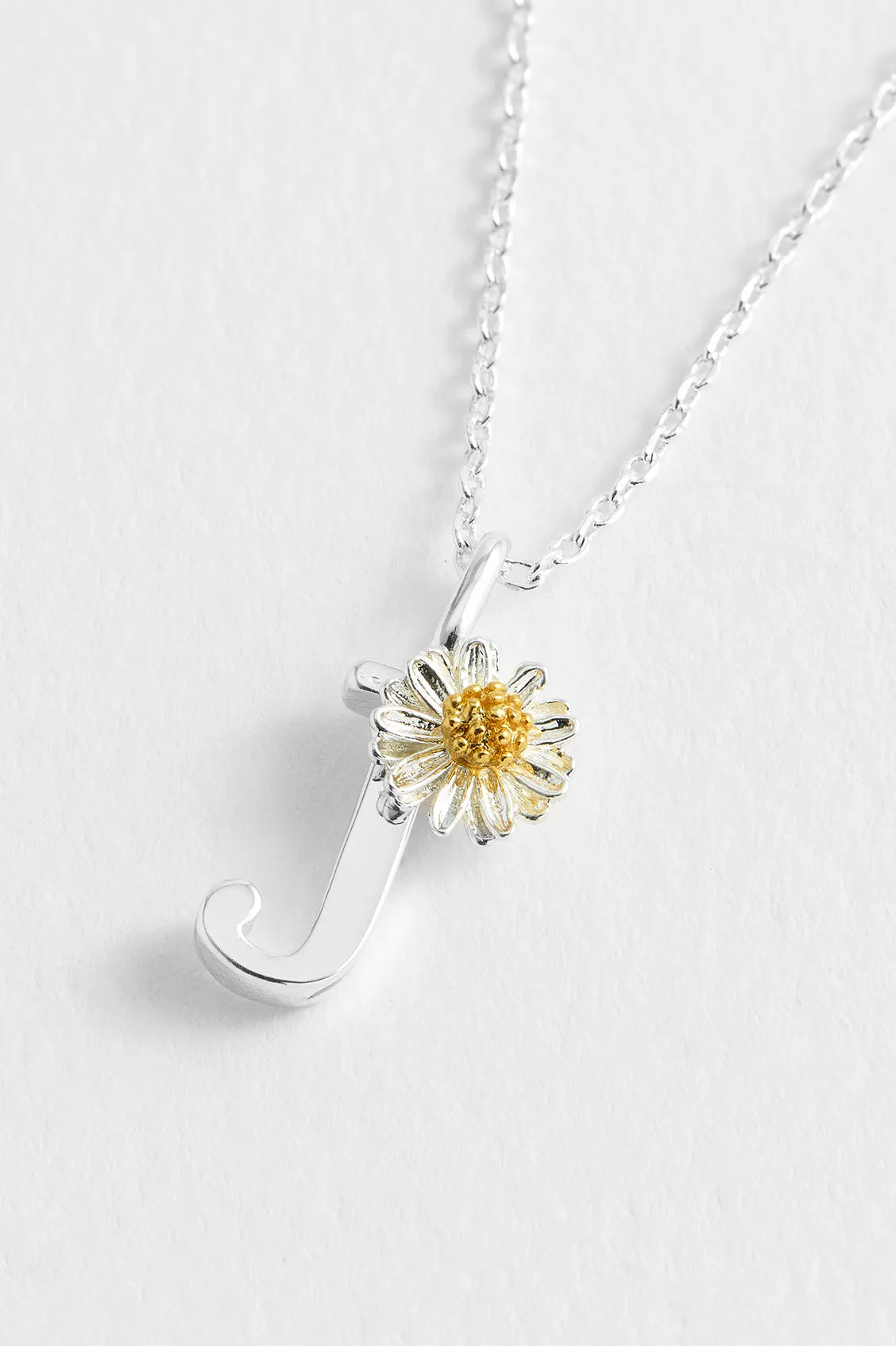 Wildflower Initial Pendant