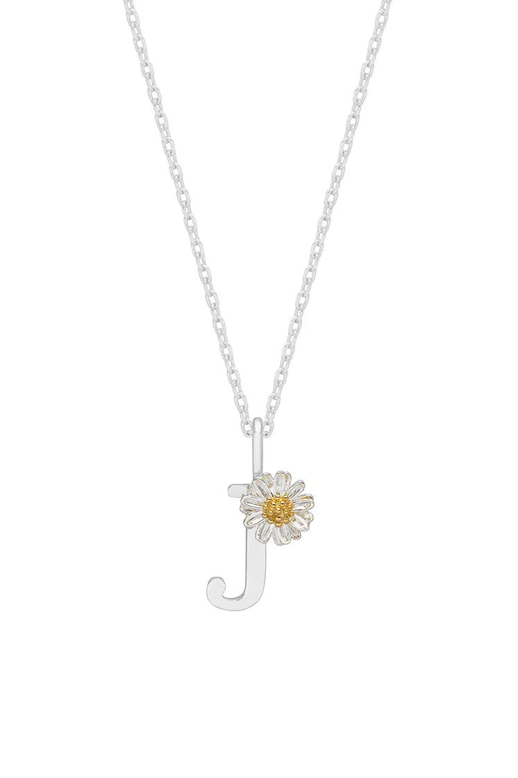 Wildflower Initial Pendant