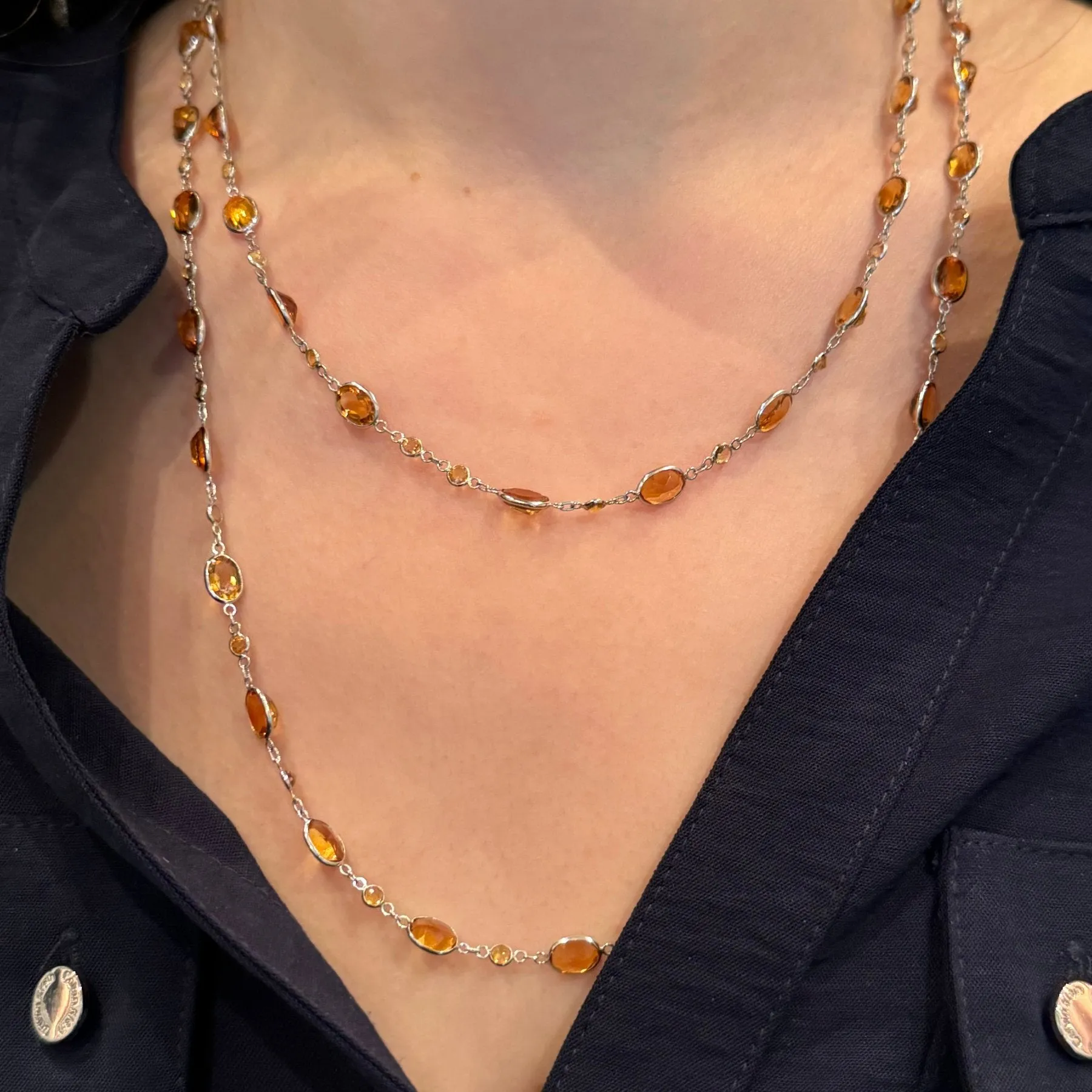 Yellow Citrine Necklace