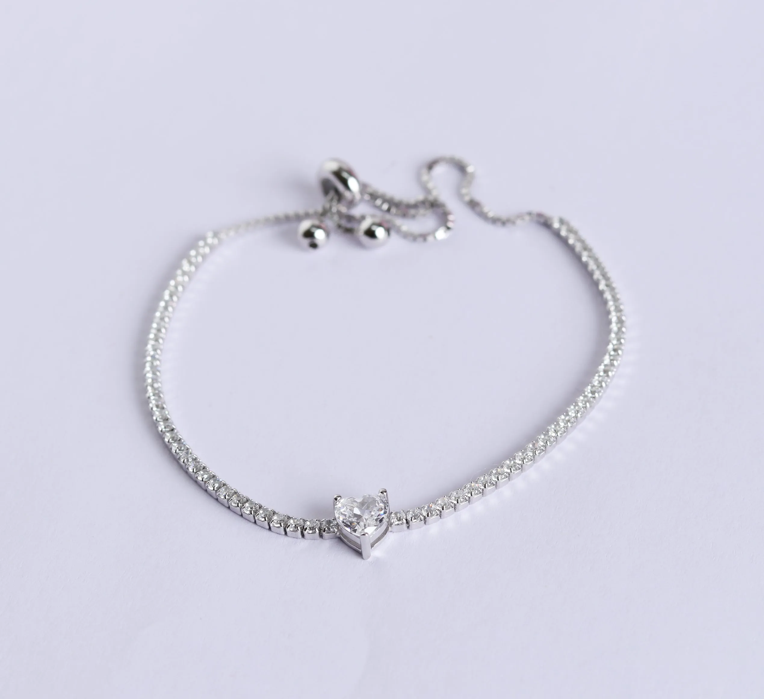 Zircon Heart Bracelet