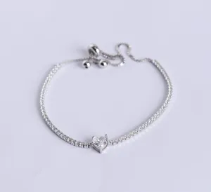 Zircon Heart Bracelet