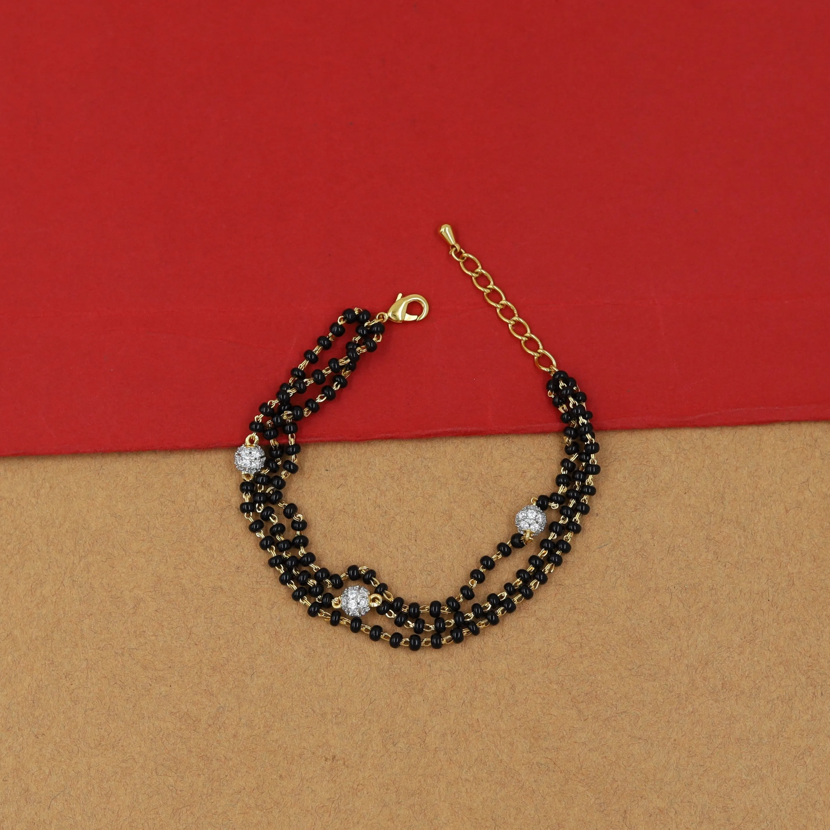 Zircon/AD Mangalsutra Bracelet 12733-05